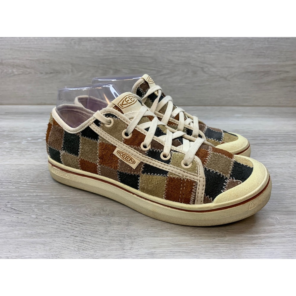 Keen Elsa Lite Women's Patchwork Sneakers Multi Brown Black 8 Casual Shoes